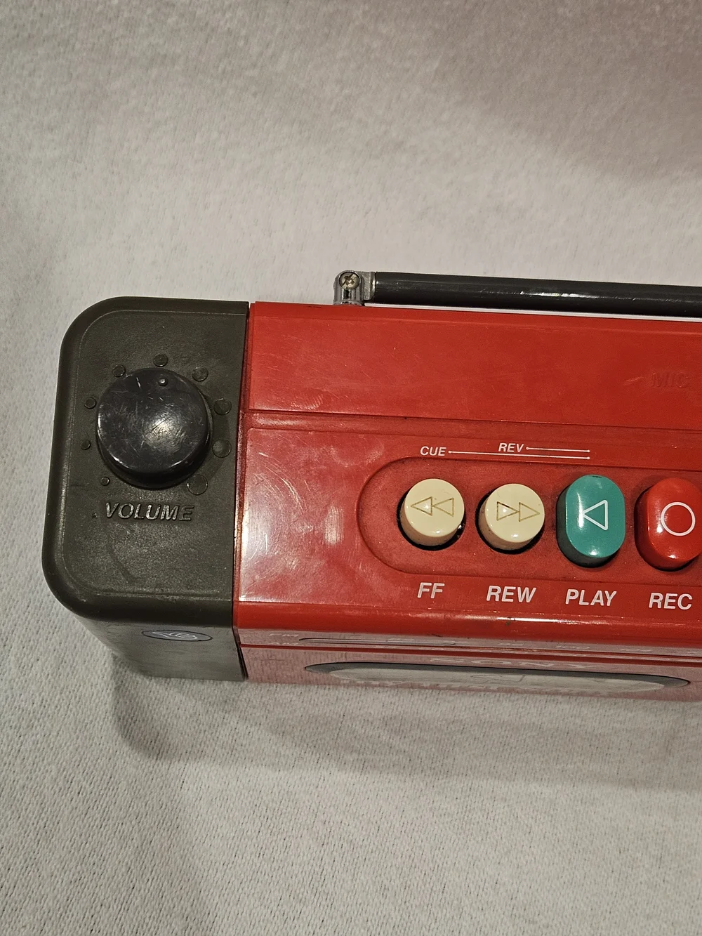 SONY MY FIRST SONY Cassette Player Red CFM 2000 AM/FM Parts Or Repair -No Sound